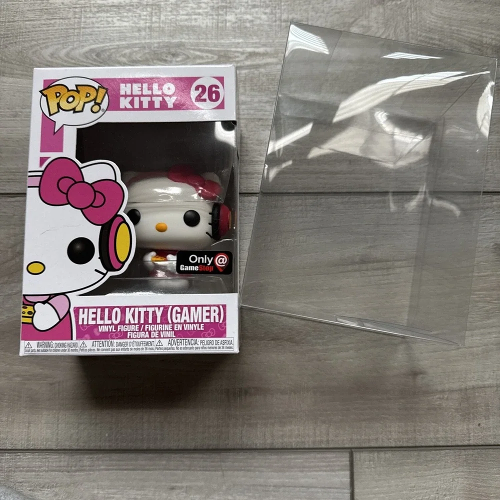 NEW Vaulted Funko POP! Hello Kitty Gamer #26 GameStop Exclusive with Protector